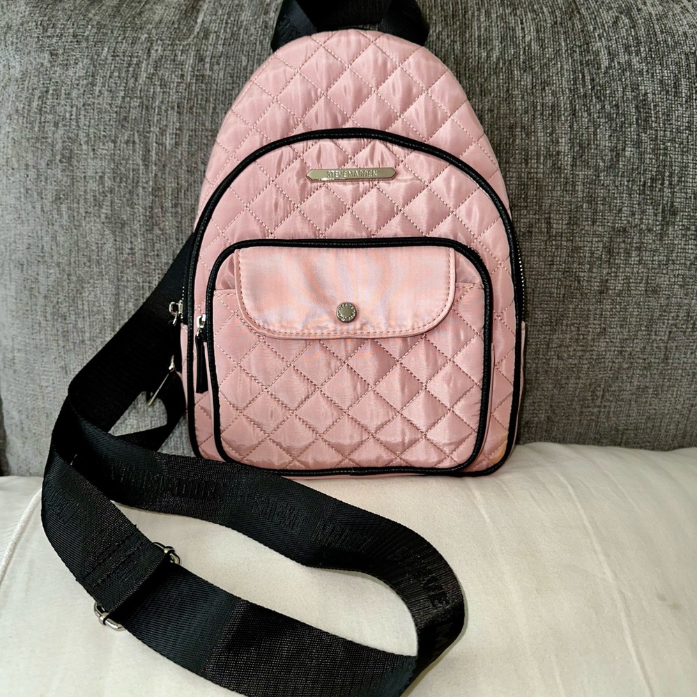 Steve Madden Blush Quilted Backpack - Picture 11 of 16